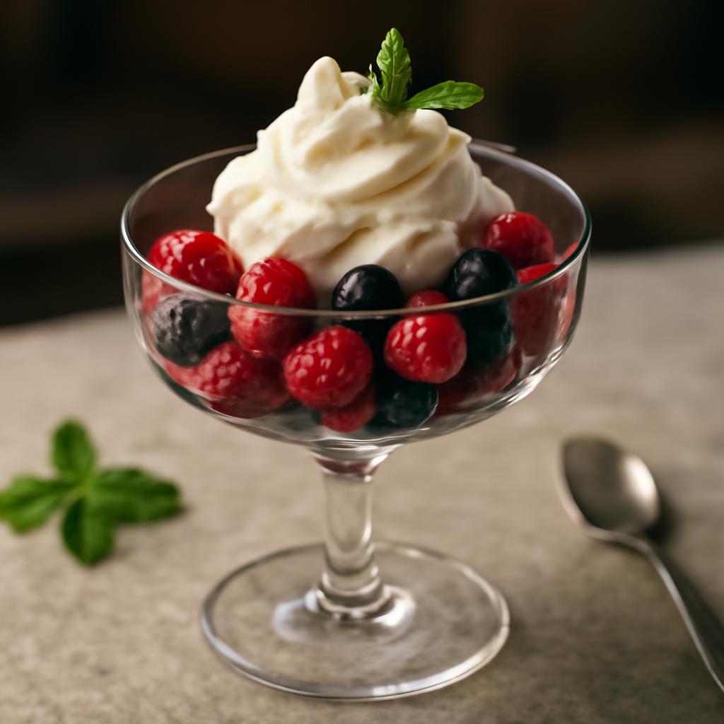 Coupe de fruits rouges et chantilly rapide : recette facile