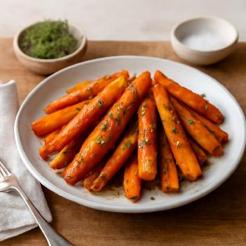 Carottes Rôties au Thym: Un Accompagnement Végétarien Simple et Goûteux