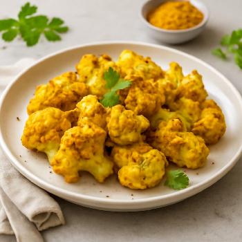 Chou-fleur Rôti au Curcuma : Un Accompagnement Épicé et Gourmand
