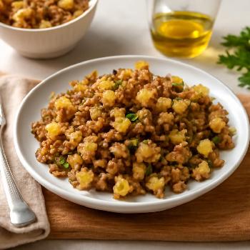 Farce à la saucisse et aux pommes pour volaille