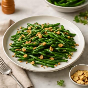 Haricots Verts Sautés aux Amandes