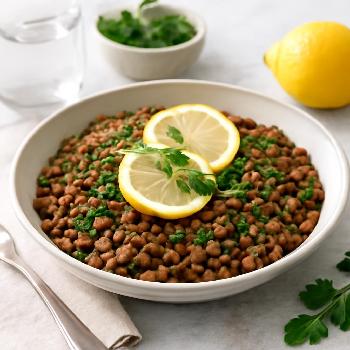 Lentilles Citronnées aux Herbes Fraîches