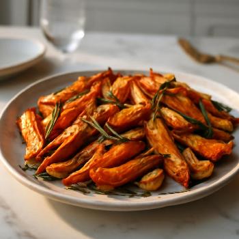 Patates Douces Rôties au Romarin et à l'Ail : Un Accompagnement Végétalien Savoureux