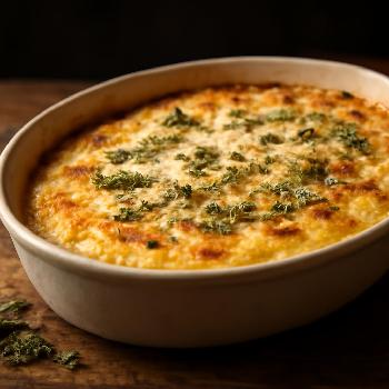 Polenta Crémeuse au Four aux Herbes et Parmesan