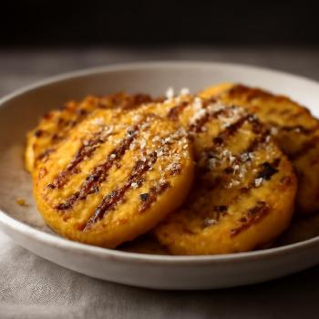Polenta Grillée au Parmesan et Poivre Noir