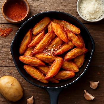 Potato Wedges Épicées au Paprika et au Parmesan