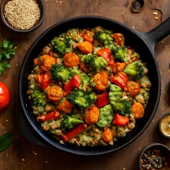 Quinoa aux Légumes Rôtis : Un Accompagnement Végétarien Gourmand