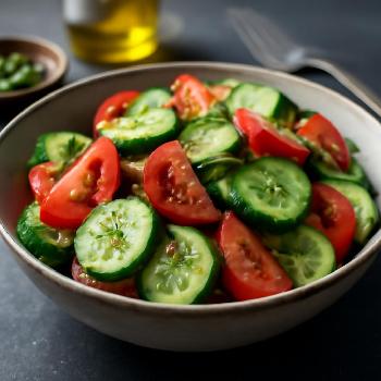 Salade de Concombres et Tomates à la Française