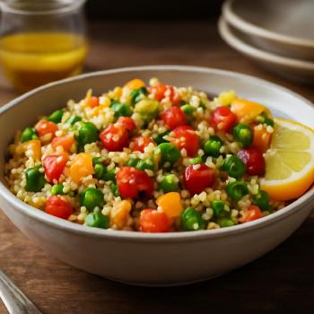 Salade de Quinoa Colorée aux Légumes et Vinaigrette Citronnée