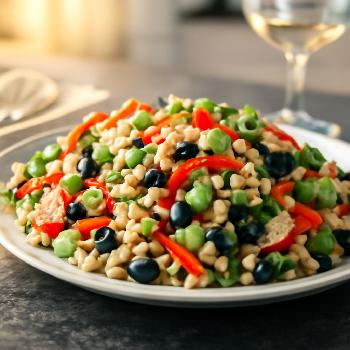 Salade d'Orge Perlé aux Légumes Croquants