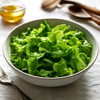 Salade Verte Classique à la Vinaigrette Maison