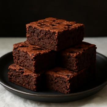 Brownies au Chocolat Végétaliens avec Oeufs de Lin