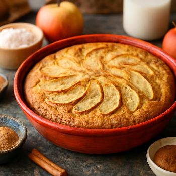 Gâteau Moelleux à la Farine de Riz et aux Pommes (Sans Gluten)