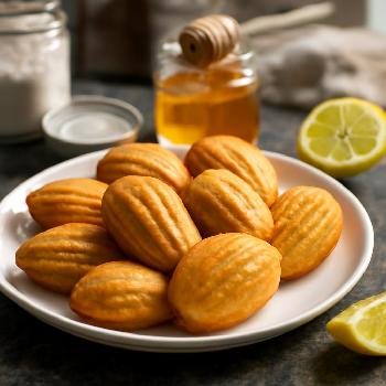 Madeleines Moelleuses Sans Gluten au Miel et Citron