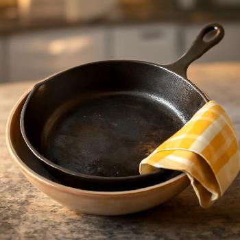 Comment nettoyer une poêle en fonte