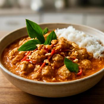 Curry Panang Thaï au Poulet (Khao Phanang Gai)