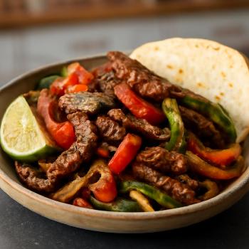 Fajitas au Boeuf Style Sud-Ouest
