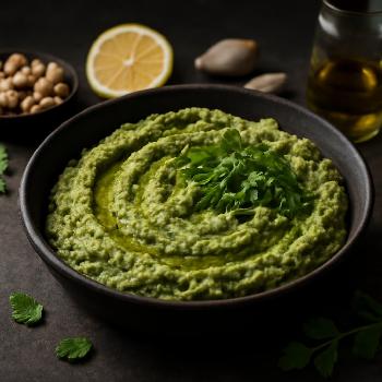 Houmous Vert aux Herbes Fraîches