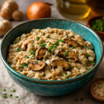 Risotto Crémeux aux Champignons