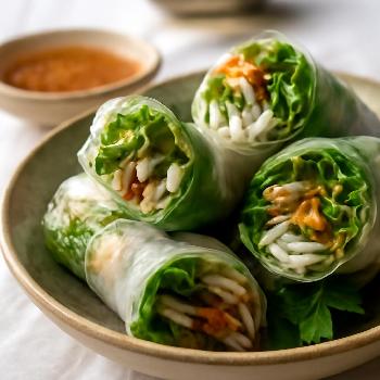 Rouleaux de Printemps Vietnamiens Végétariens (Goi Cuon Chay)