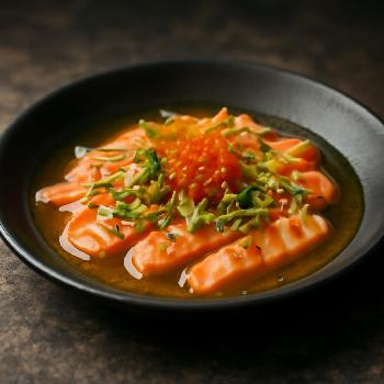 Tiradito Nikkei au Saumon et Passion