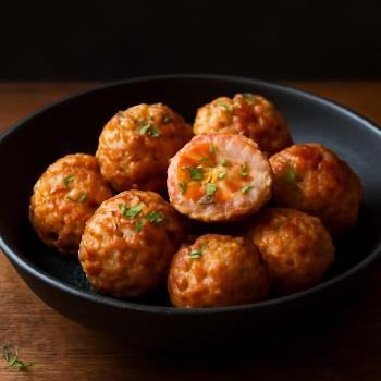 Boulettes de Jambon aux Légumes Surprise