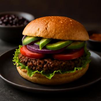Burger Végétarien Rapide aux Haricots Noirs