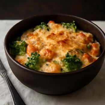 Gratin de légumes express au micro-ondes