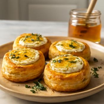 Mini-Feuilletés Chèvre Miel Express