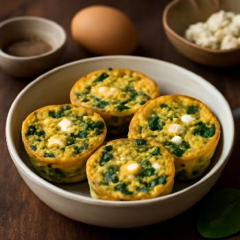 Mini Quiches Express Épinards et Feta au Micro-ondes