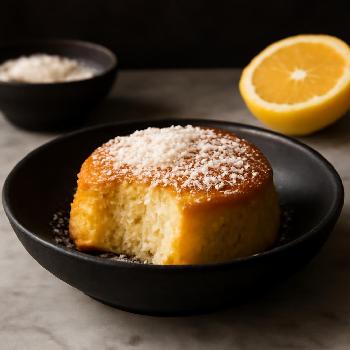 Moelleux au Citron Individuel au Micro-Ondes - Version Noix de Coco