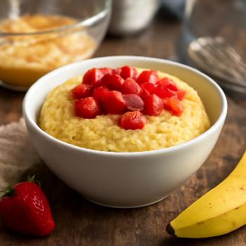 Mug Cake Banane-Fraise Minute