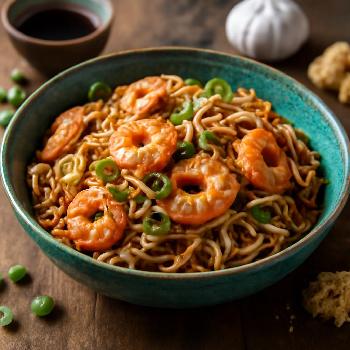Nouilles Sautées Express aux Crevettes