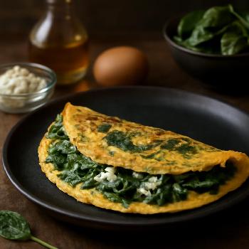Omelette aux épinards rapide