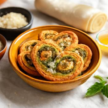 Palmiers au Pesto et Parmesan Minute