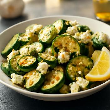 Poêlée Courgette Feta Express : Voyage Méditerranéen en 10 Minutes