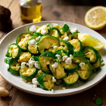 Poêlée de Courgettes à la Feta : Saveur Méditerranéenne en un Clin d'Œil