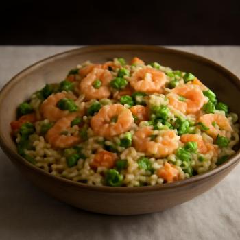 Poêlée de riz express aux crevettes et légumes