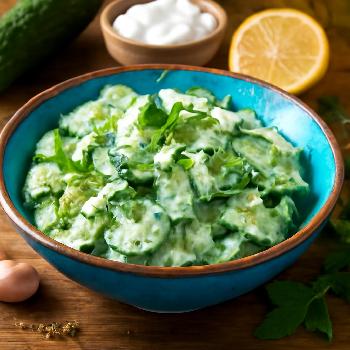 Salade de Concombre Express au Yaourt Grec