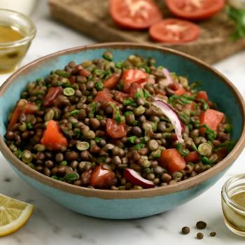 Salade de Lentilles Express : Un Plat Végétarien Nutritif en un Instant