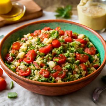 Salade de Quinoa aux Légumes Croquants et Vinaigrette Citronnée