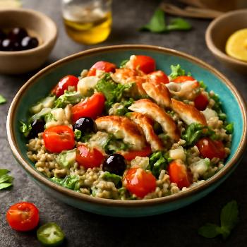 Salade de Quinoa Express au Poulet Grillé