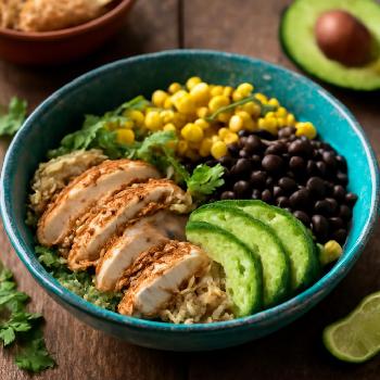 Salade Protéinée Poulet Avocat et Quinoa