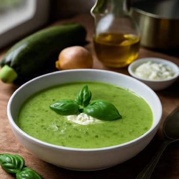 Soupe Express de Courgettes et Basilic