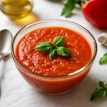 Soupe Express de Tomates et Poivrons Rouges