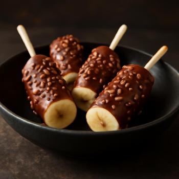 Sucettes de Bananes au Chocolat Express