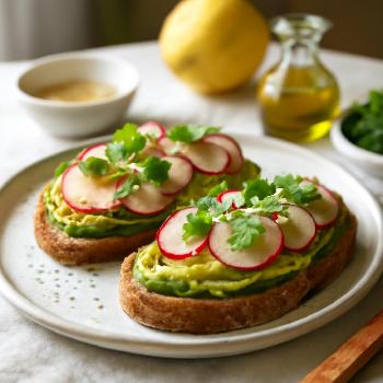 Tartine Avocat Radis : Fraîcheur et Simplicité