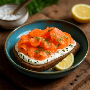 Tartine Nordique au Saumon Fumé et Crème d'Aneth