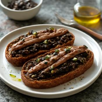 Tartine Tapenade Olives & Anchois Express