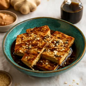 Tofu Grillé Express au Miso et Gingembre